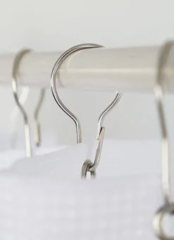 ANNEAUX DE DOUCHE METAL ARGENT