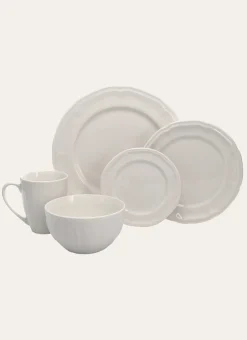 ASSIETTE À DESSERT EN PORCELAINE BLANC
