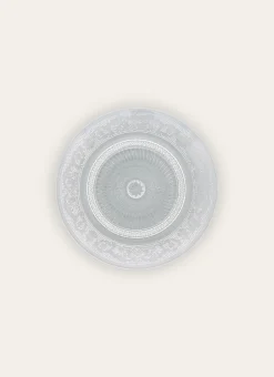 ASSIETTE À PAIN EN VERRE À MOTIFS GRAVÉS TRANSPARENT
