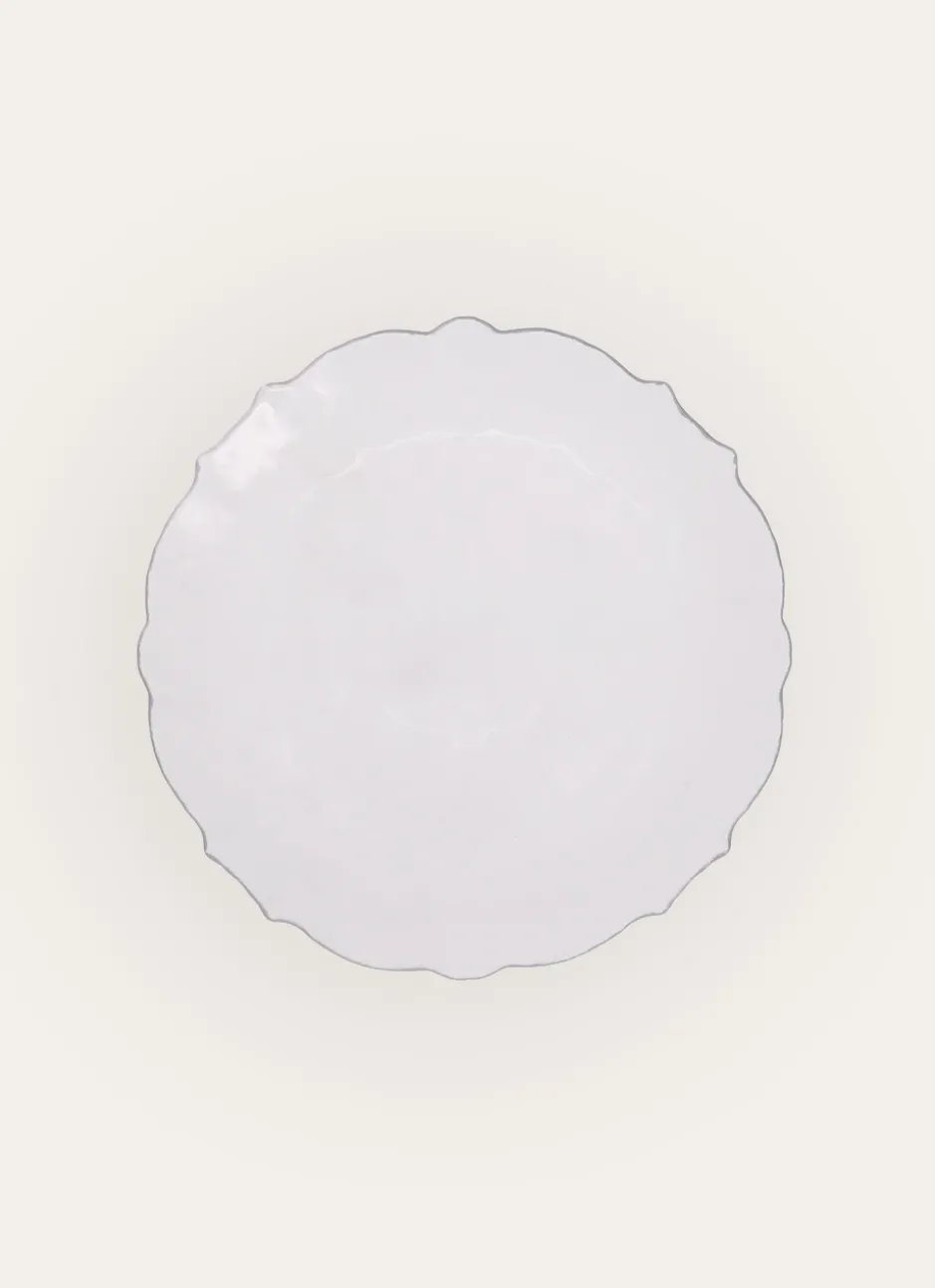 ASSIETTE A DESSERT EN VERRE ÉCLATANTE TRANSPARENT