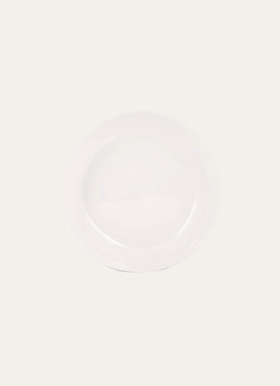 ASSIETTE CREUSE EN GRÈS CRÈME