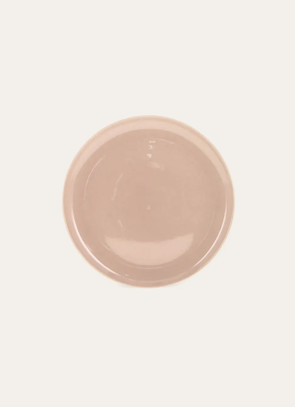 ASSIETTE PLATE EN GRÈS LATTE