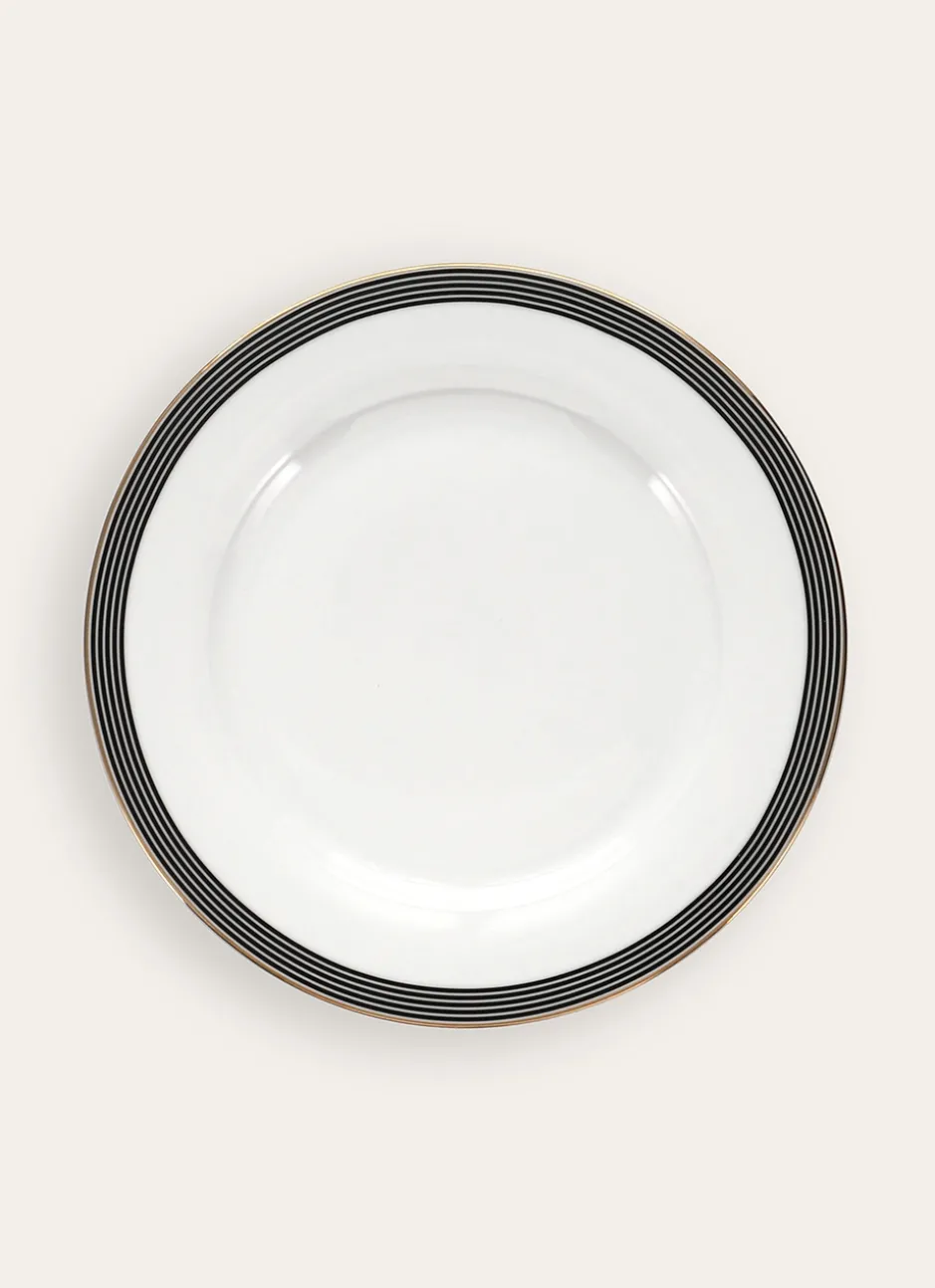 ASSIETTE PLATE EN PORCELAINE SONGE Noir