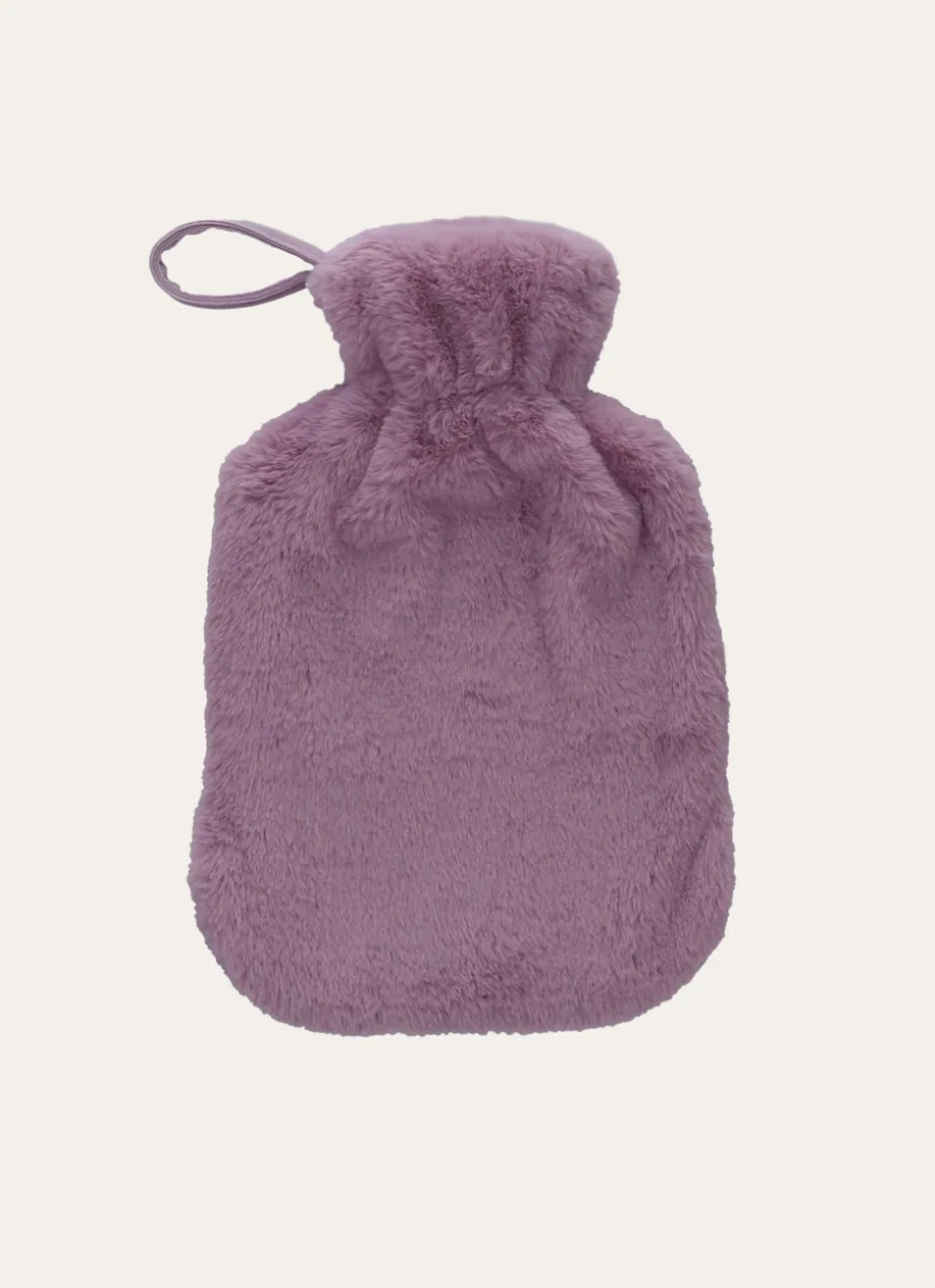 BOUILLOTTE EFFET FOURRURE VIOLET