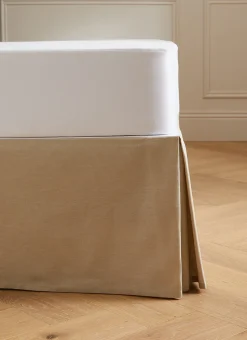CACHE-SOMMIER PLI CREUX EN COTON NATUREL