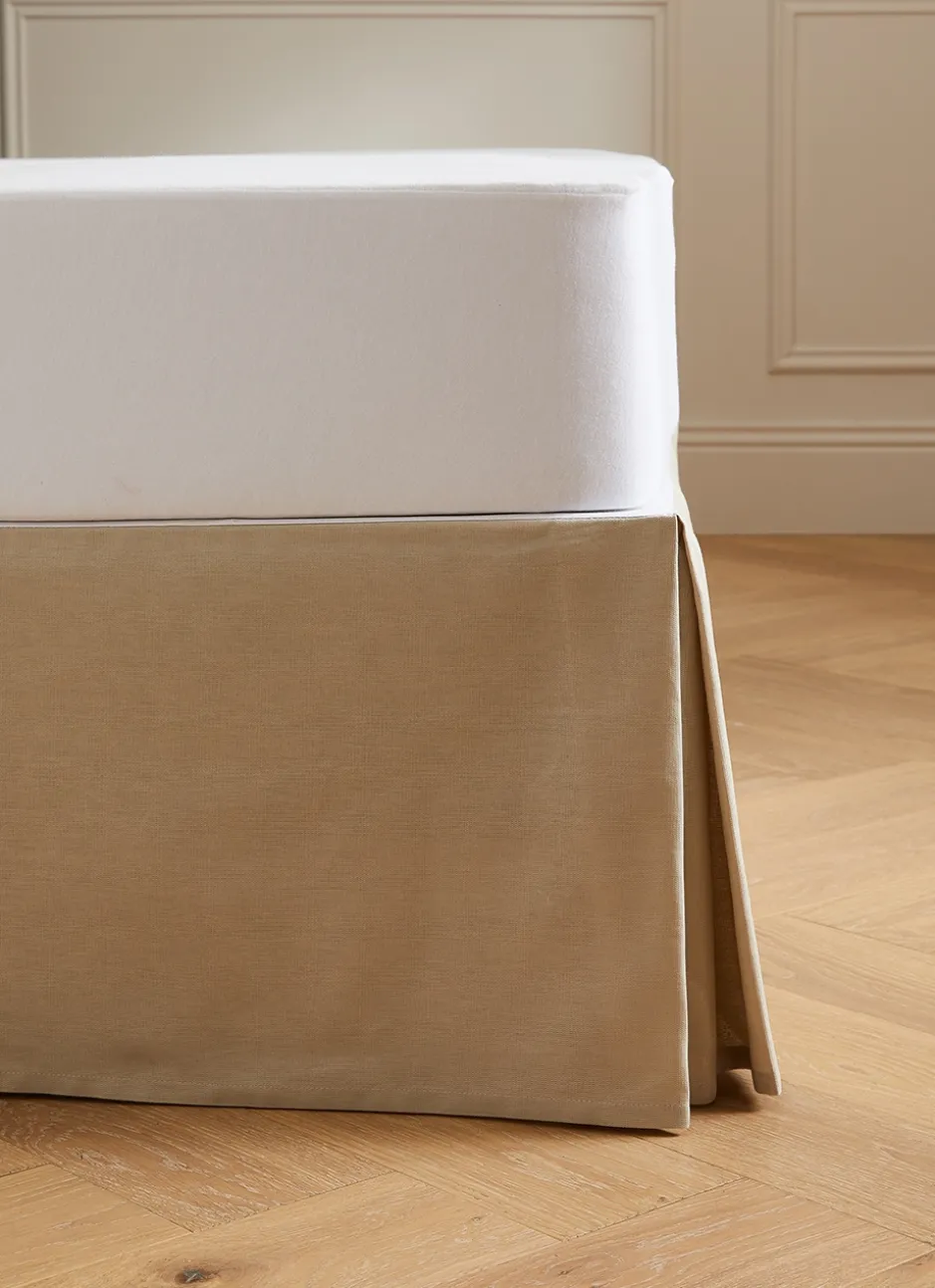CACHE-SOMMIER PLI CREUX EN COTON NATUREL