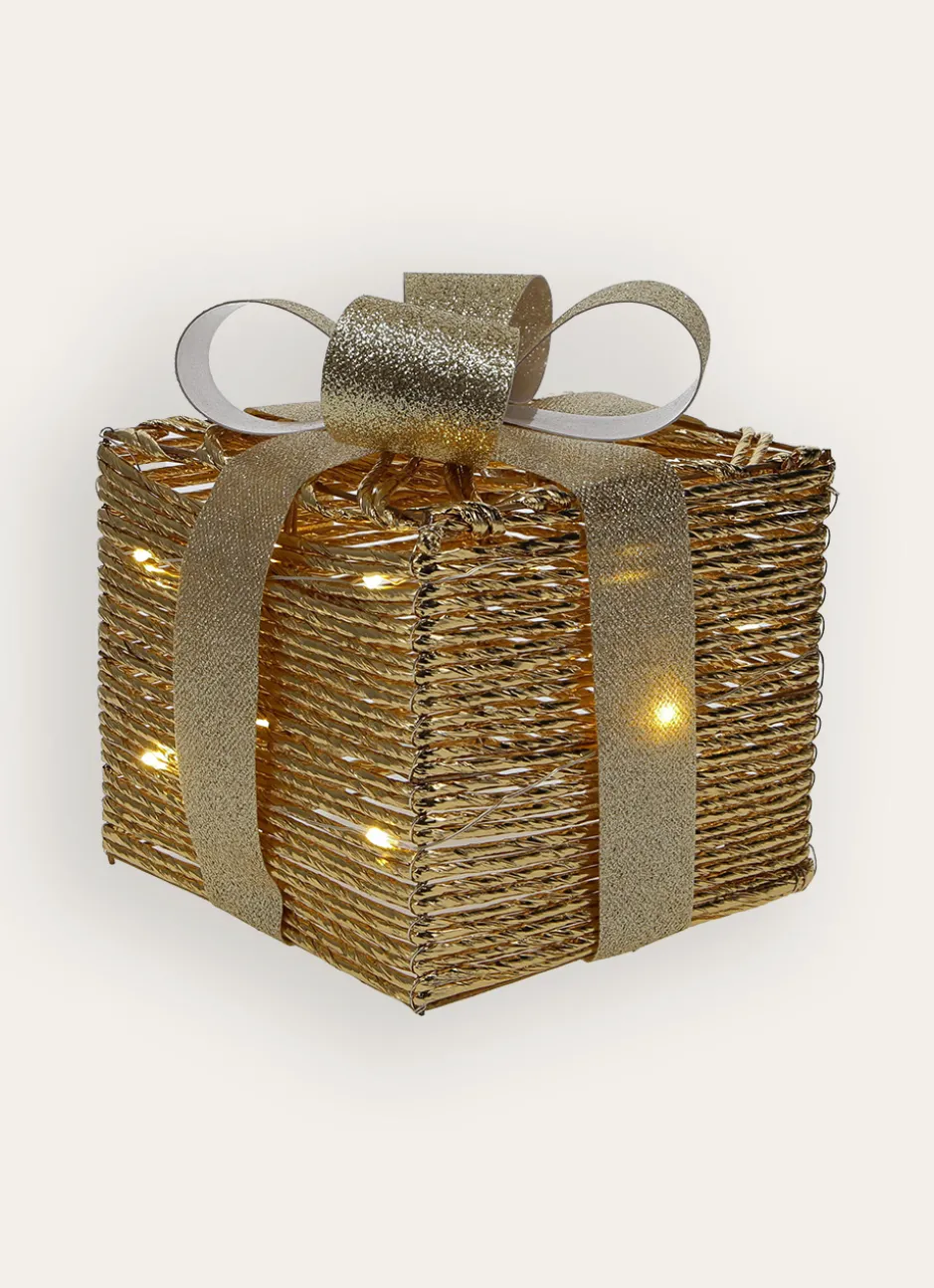 CADEAU LUMINEUX À POSER DORÉ
