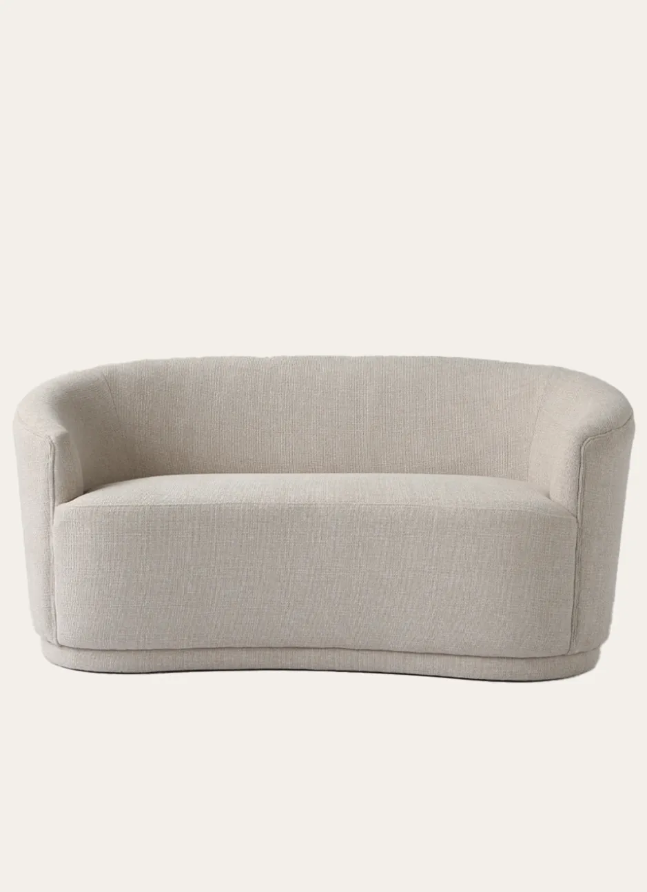 CANAPÉ ARRONDI SANS PIEDS BEIGE
