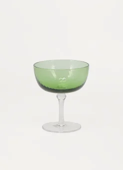 COUPE À CHAMPAGNE STRIÉ vert