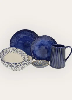 COUPELLE COQUILLAGE EN GRÈS KONKANI BLEU