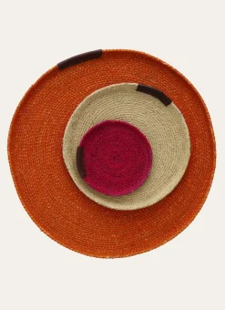 COUPELLE RONDE EN FIBRES NATURELLES MOYEN FORMAT NATUREL