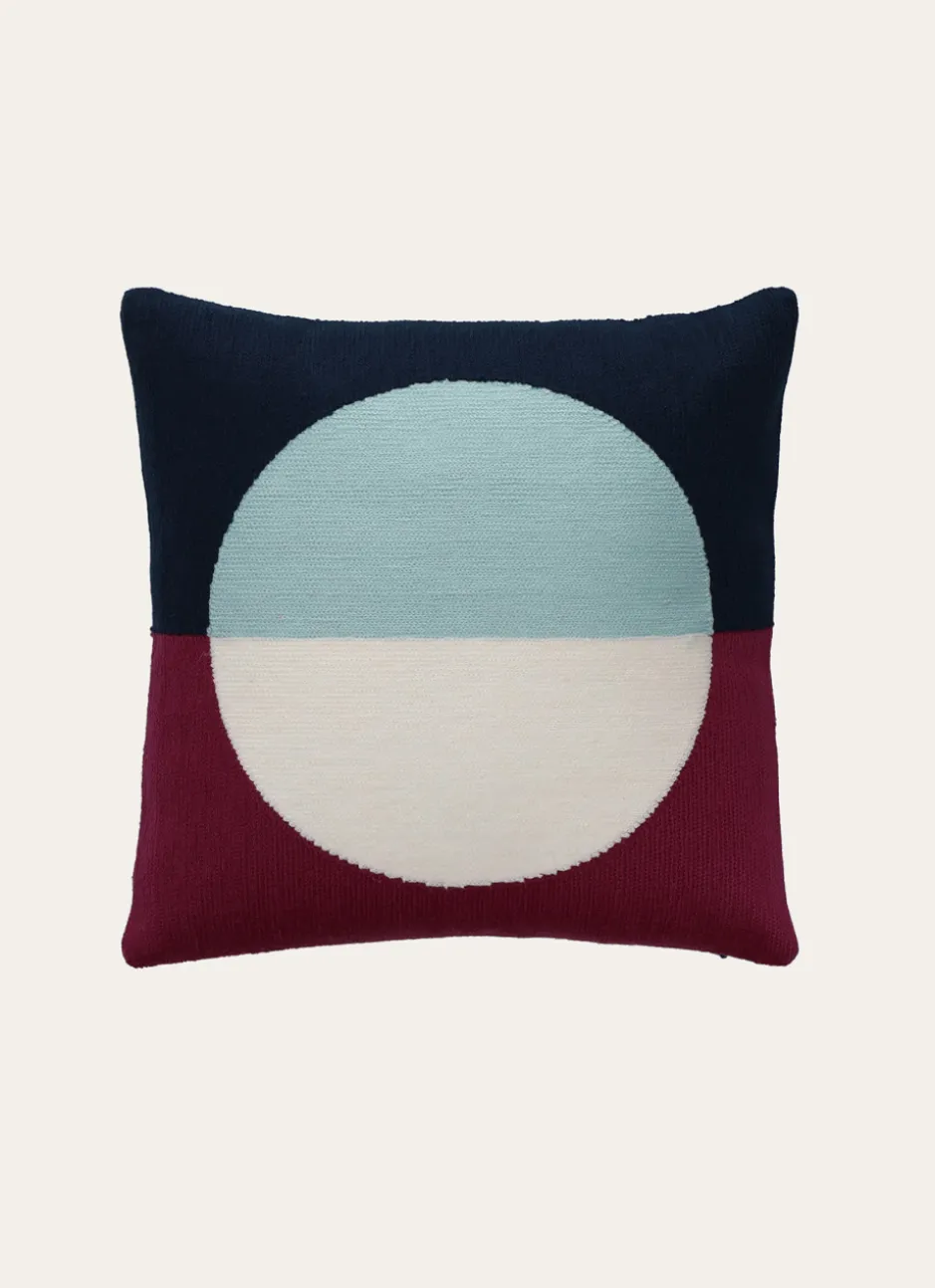 COUSSIN BRODÉ DESIGN MULTICOLORE
