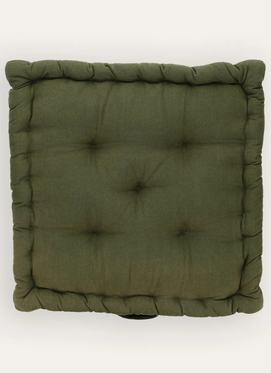 COUSSIN DE SOL EN COTON KAKI