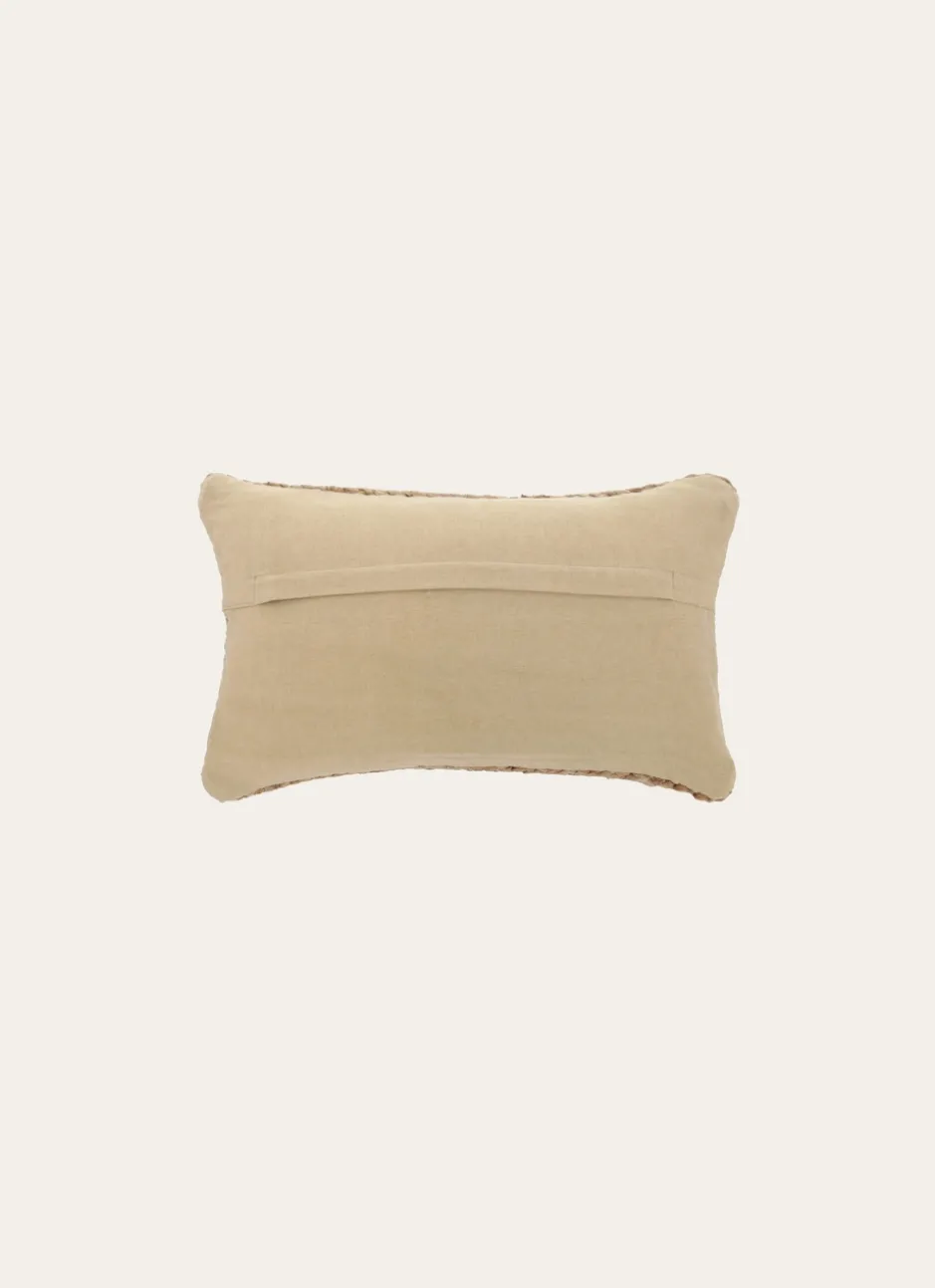 COUSSIN TRESSÉ EN JUTE ET COTON NATUREL