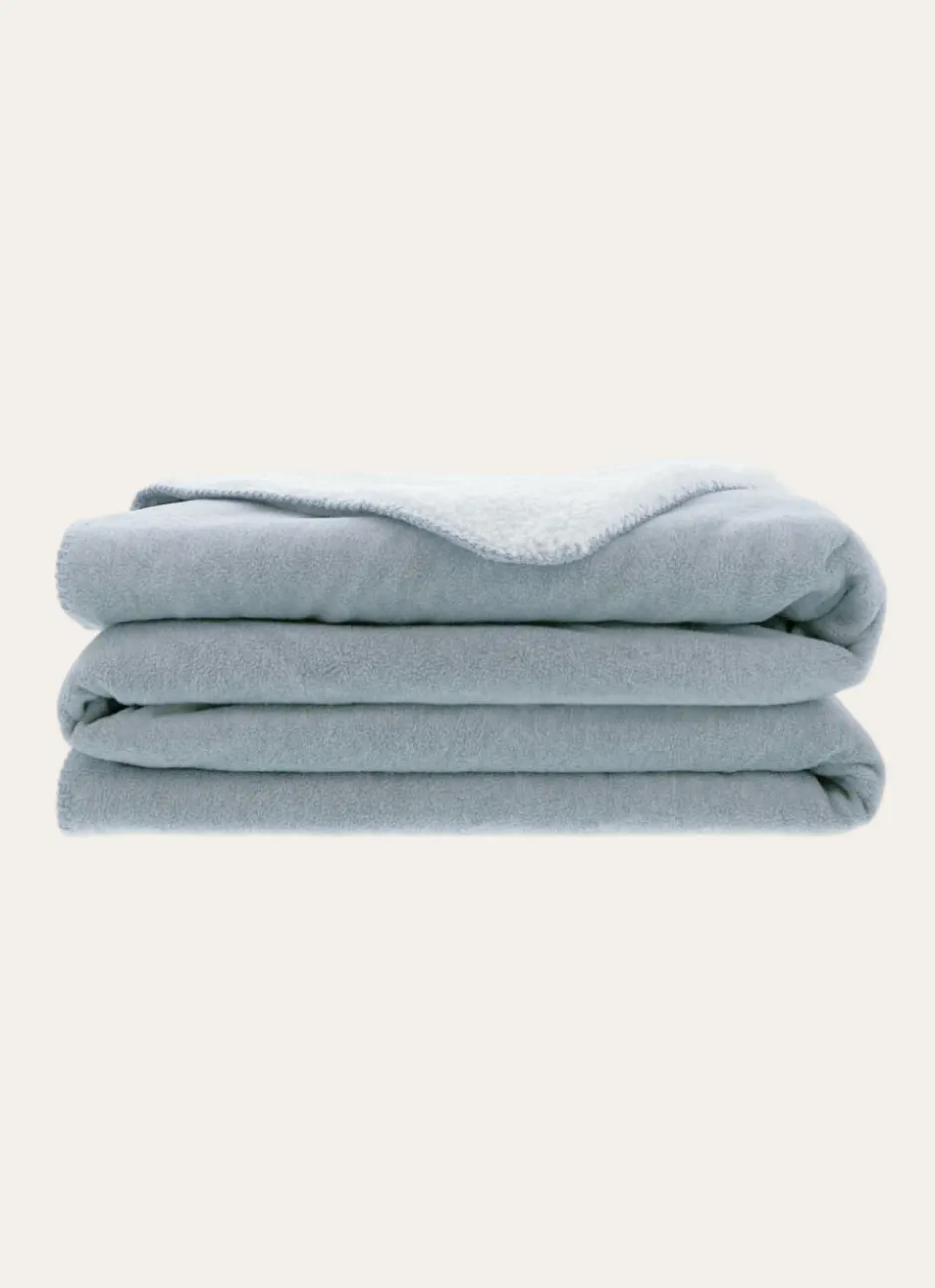 COUVERTURE DOUBLE FACE TRÈS CHAUDE - 540GR GRIS