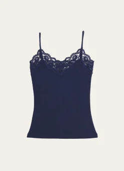 DÉBARDEUR DENTELLE NAVY