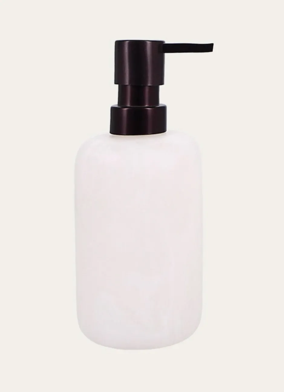 DISTRIBUTEUR DE SAVON EFFET MARBRE BLANC
