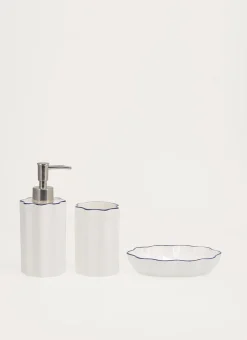 DISTRIBUTEUR DE SAVON EN CÉRAMIQUE CUBA BLANC