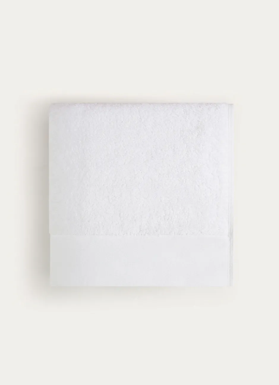 DRAP DE BAIN COTON MOELLEUX ZÉRO TORSION BLANC