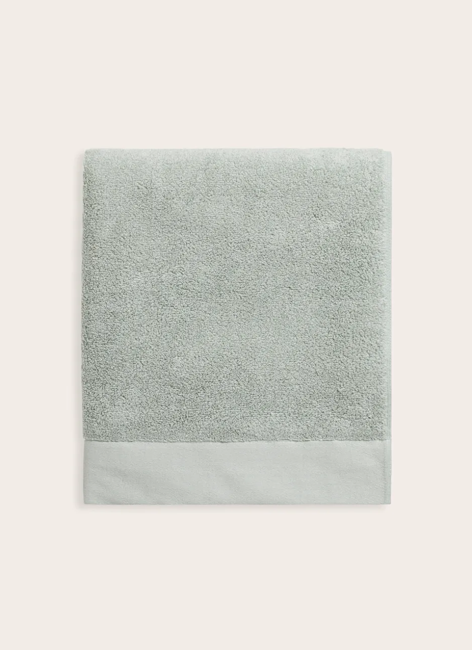 DRAP DE BAIN COTON MOELLEUX ZÉRO TORSION VERT TILLEUL