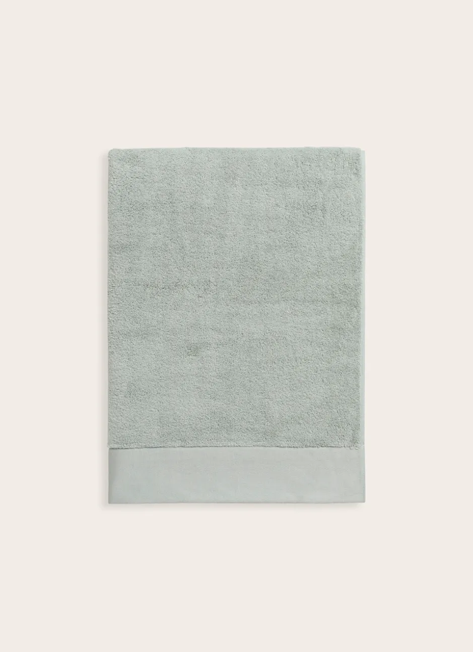 DRAP DE BAIN COTON MOELLEUX ZÉRO TORSION VERT TILLEUL