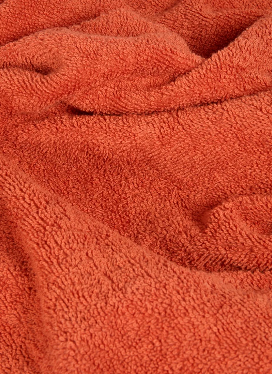 DRAP DE BAIN EN COTON UNI BASIL TERRACOTTA