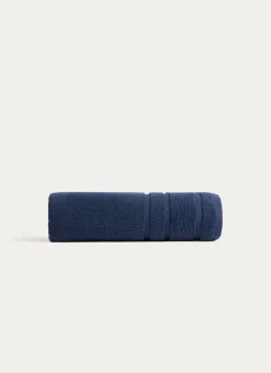 DRAP DE BAIN MOELLEUX LITEAU RAFFINÉ MARINE
