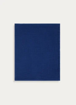 DRAP DE BAIN UNI EN GAZE DE COTON ODYSSÉE BLEU MARINE
