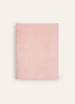 DRAP DE BAIN VELOURS EN COTON BRODERIE 500GR ROSE