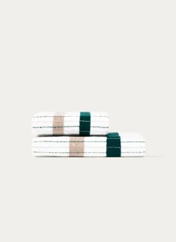 DRAP DE DOUCHE À RAYURES CÉLESTINE MULTICOLORE