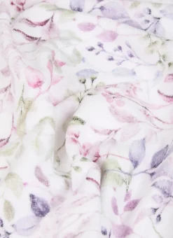 DRAP DE DOUCHE EN EN VELOURS IMPRIMÉ MULTICOLORE