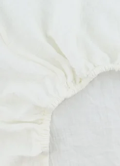 DRAP HOUSSE BÉBÉ EN GAZE DE COTON LAIT