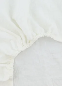 DRAP HOUSSE BÉBÉ EN GAZE DE COTON LAIT