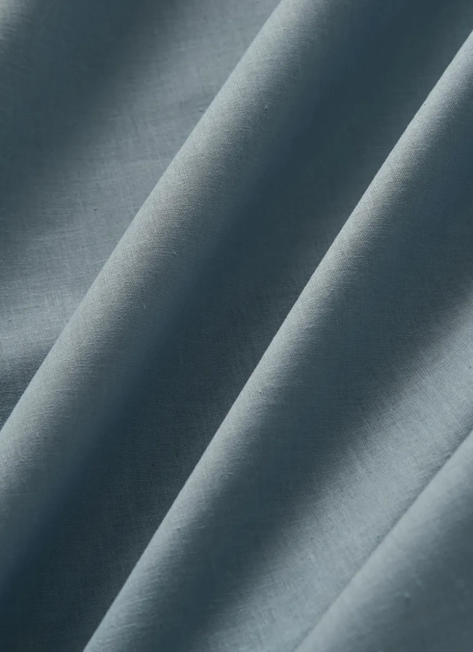 DRAP HOUSSE EN COTON POUR 2 LITS JUMEAUX Bleu ORAGE