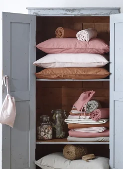 DRAP HOUSSE UNI EN COTON LAVÉ BIO BAMBI