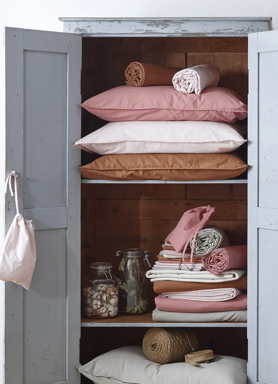 DRAP HOUSSE UNI EN COTON LAVÉ BIO BAMBI