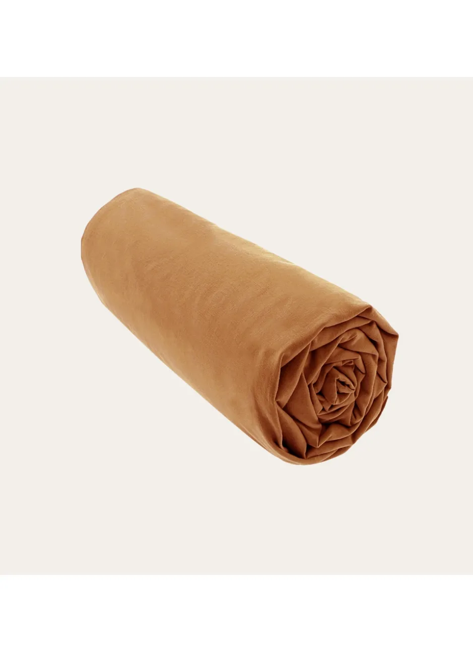 DRAP HOUSSE UNI EN COTON LAVÉ BIO BAMBI