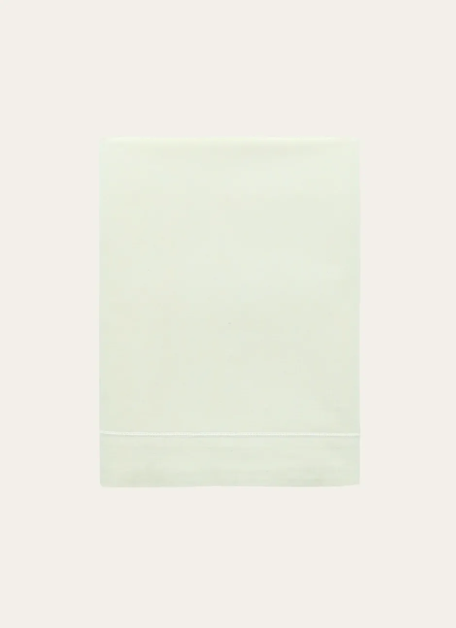 DRAP PLAT UNI EN COTON ECRU