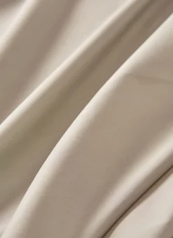 DRAP PLAT UNI EN PERCALE DE COTON SABLE