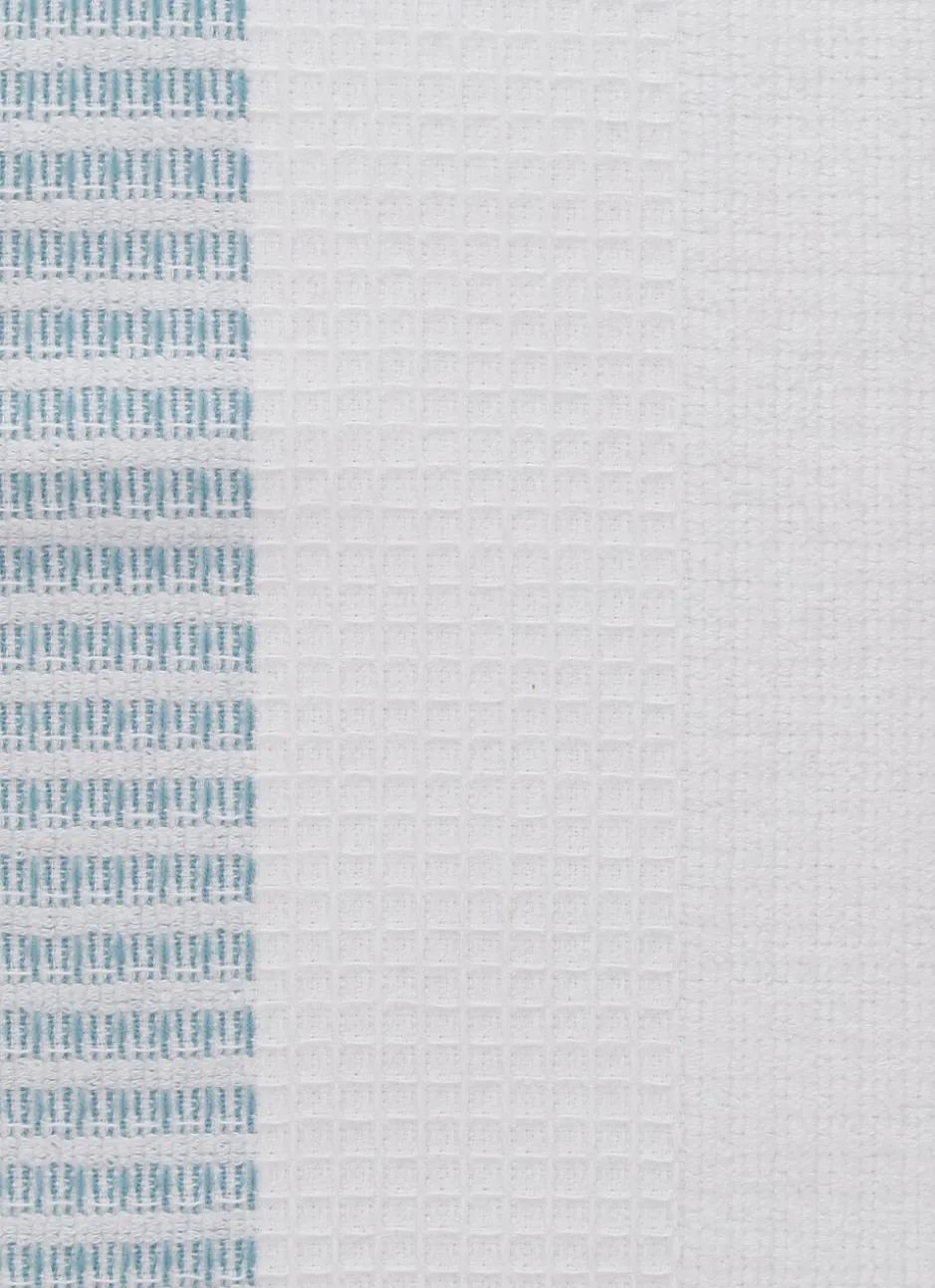 ESSUIE-MAINS EN ÉPONGE AVEC TISSAGE COLORÉ TURQUOISE