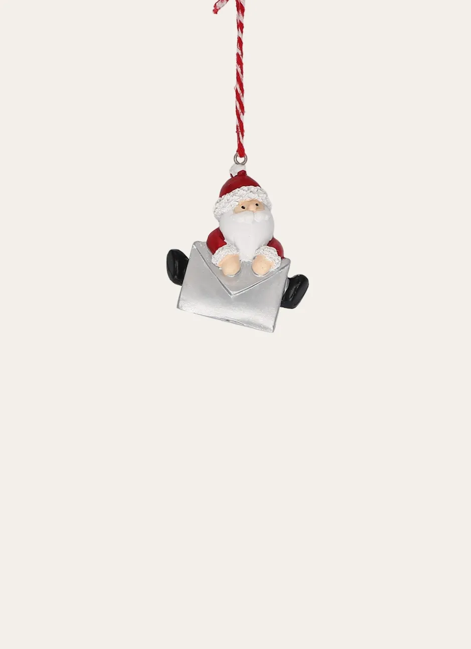 FIGURINE PÈRE NOËL AVEC ENVELOPPE ROUGE