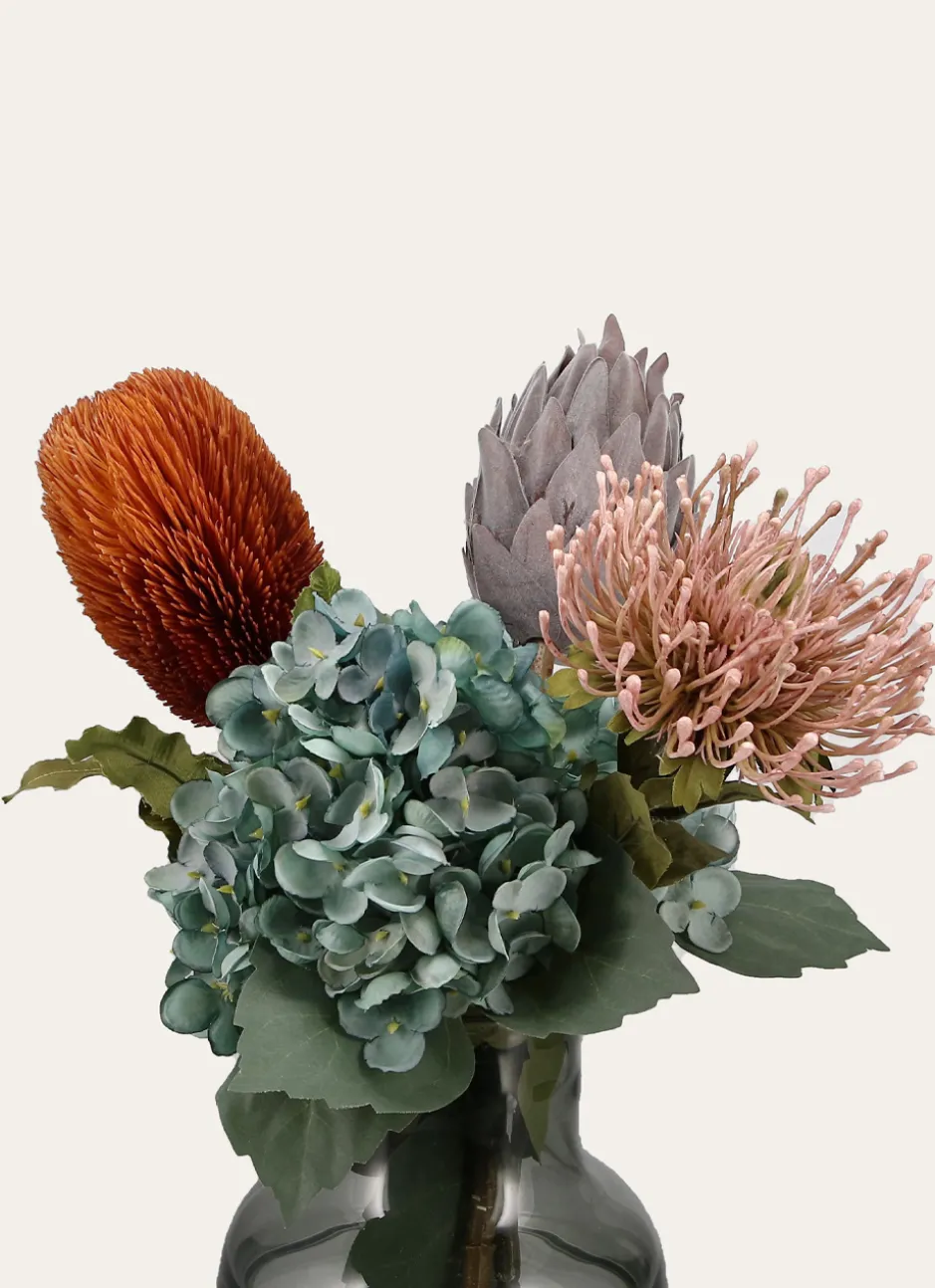 FLEUR ARTIFICIELLE BANKSIA ORANGE