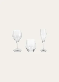 FLUTE EN CRISTALLIN TRANSPARENT