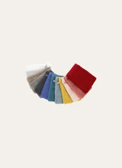 GANT DE TOILETTE BRODÉ EN COTON 500GR TAUPE