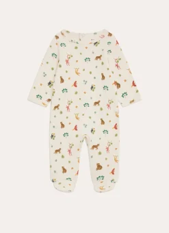 GRENOUILLÈRE EN COTON ANIMAUX DE LA JUNGLE MULTICOLORE
