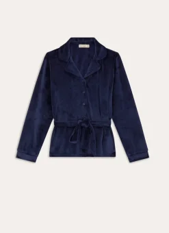HAUT DE PYJAMA VELOURS ULTRA SAPHIR