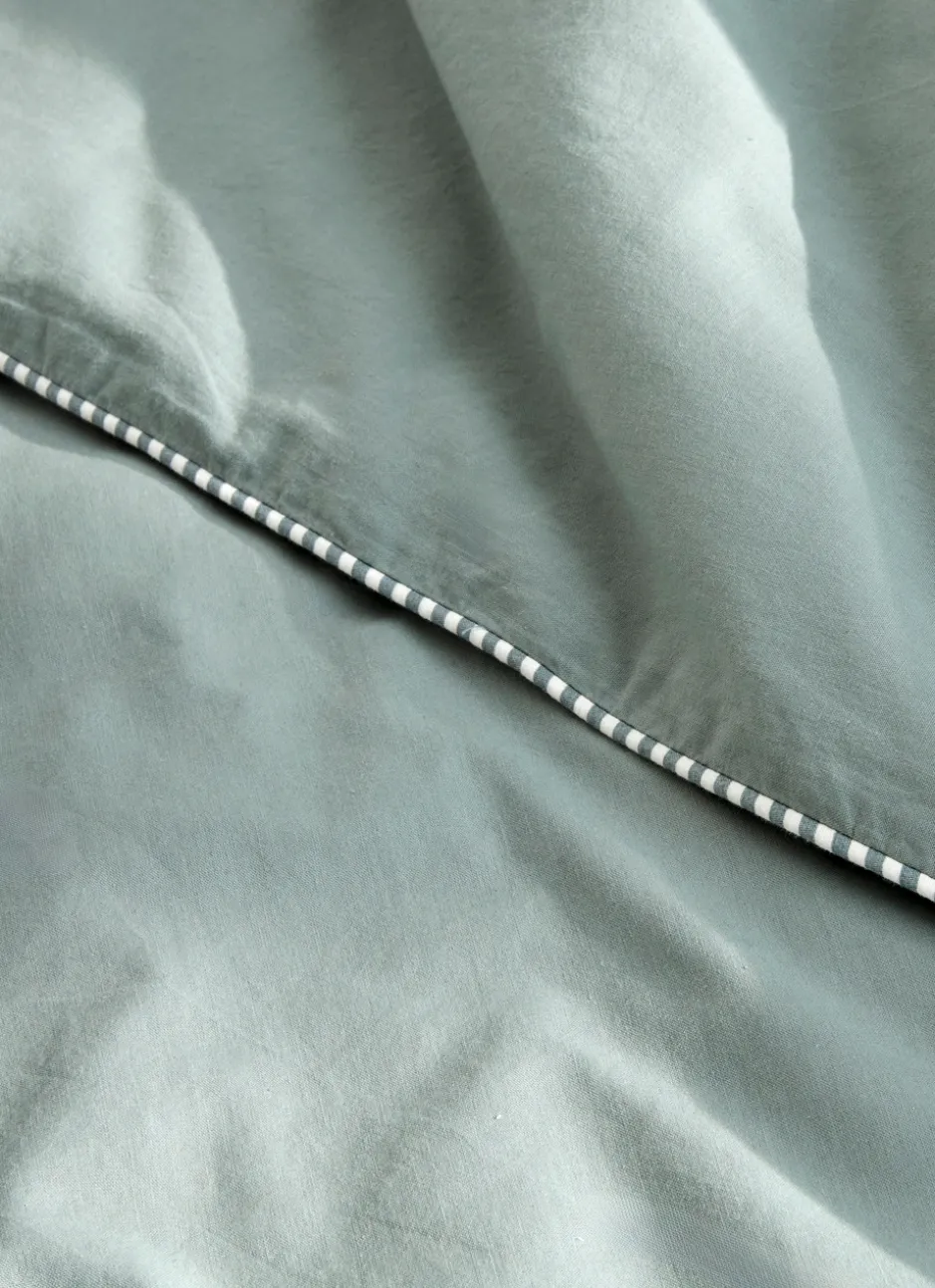 HOUSSE DE COUETTE BÉBÉ EN COTON LAVÉ VERT