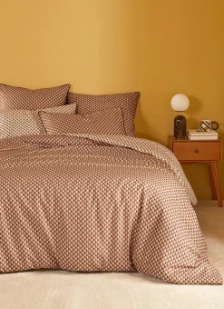 HOUSSE DE COUETTE EN COTON ERINA BRUN