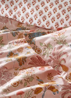 HOUSSE DE COUETTE EN PERCALE GRANADA ROSE BLUSH