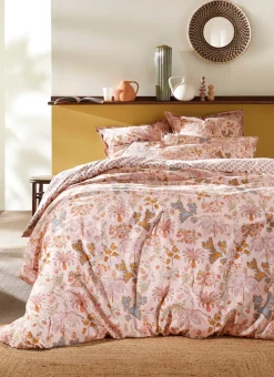 HOUSSE DE COUETTE EN PERCALE GRANADA ROSE BLUSH